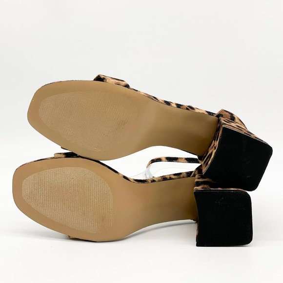 STEVE MADDEN Marisa Block Heel Leopard Sandals - Picture 7 of 7